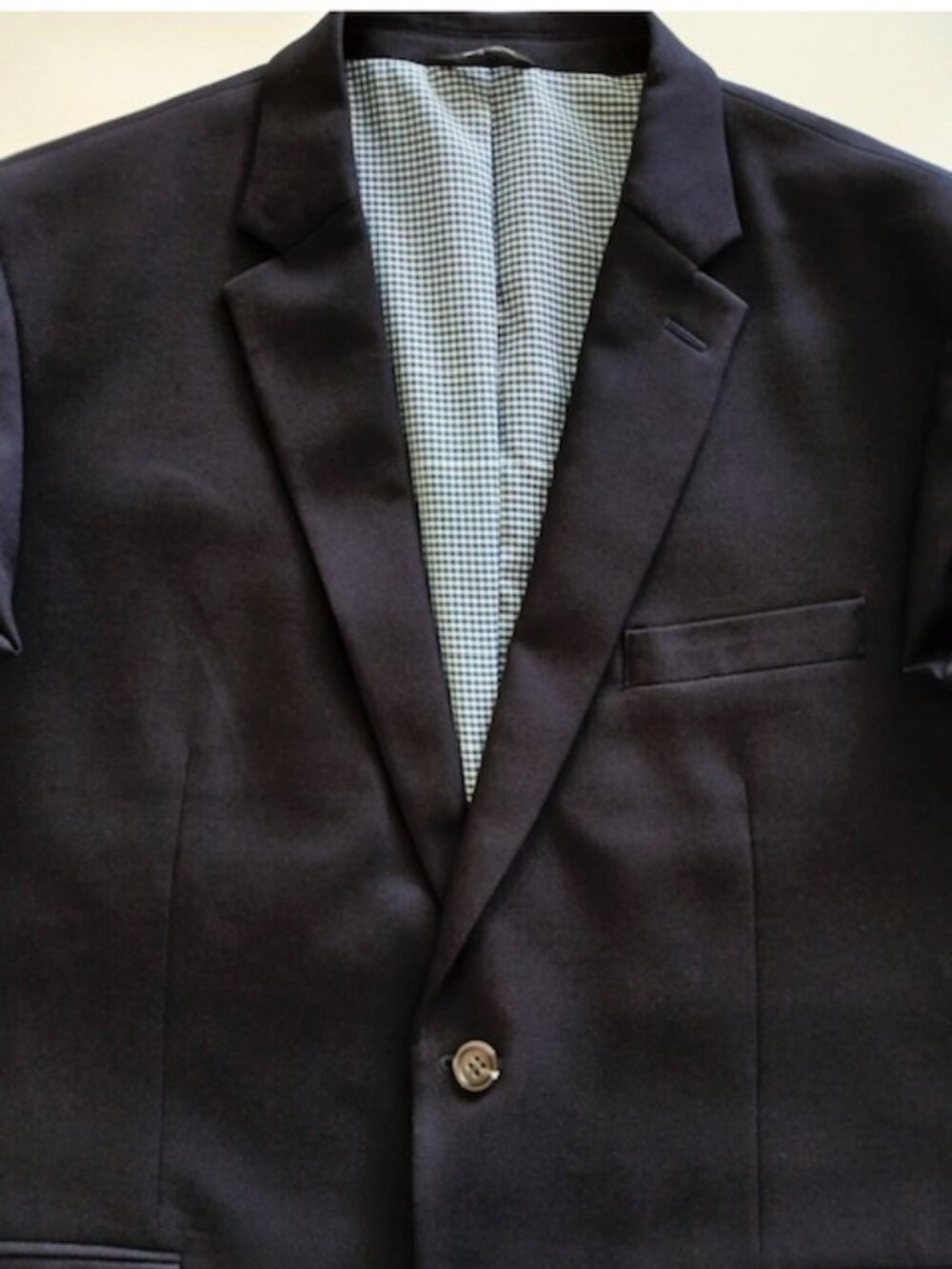 Haggar In Motion Navy Tailored Fit Blazer Mens 46S